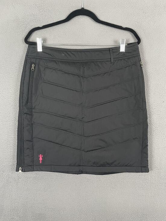 CHICKED Dresses & Skirts - CHICKED Skirt Womens XL Black Quilted Knee Length Insulated Lined Zipper